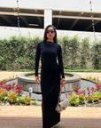 Black Long Sleeve Maxi Dress