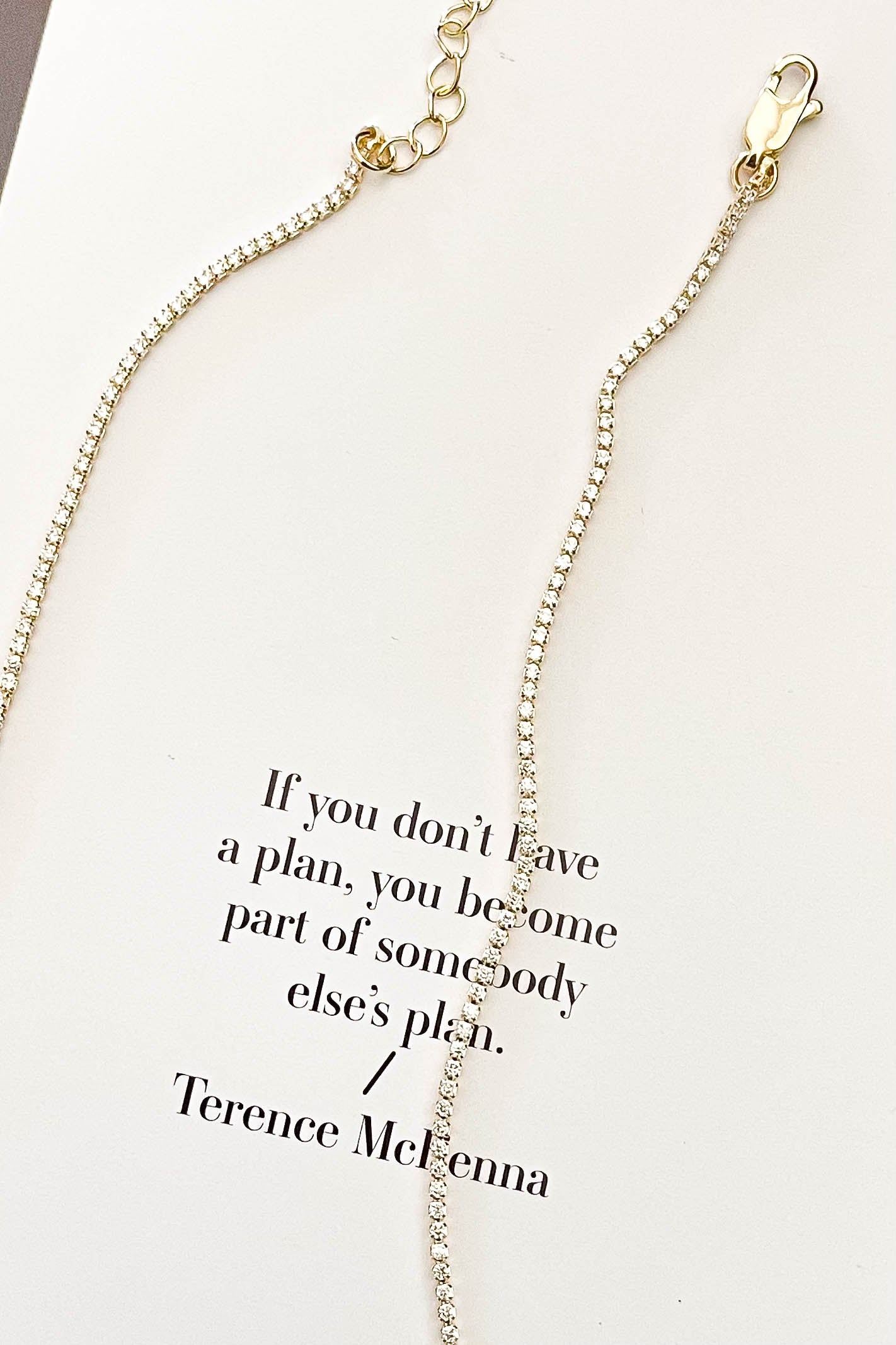 Gold Tennis Necklace