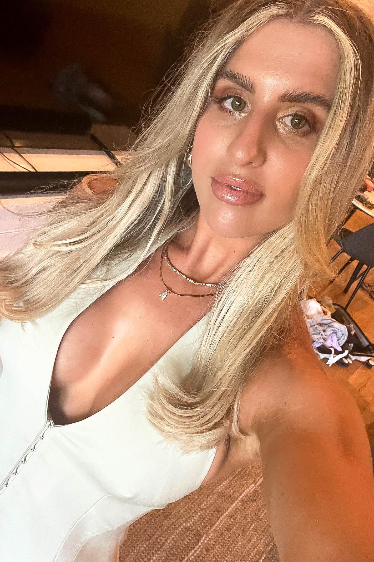 Gold Crystal Letter Necklace