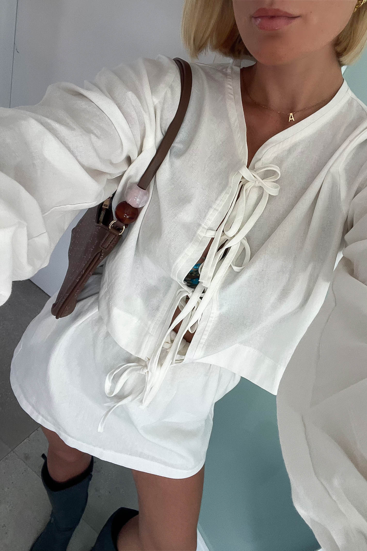 White Cotton Women's Set