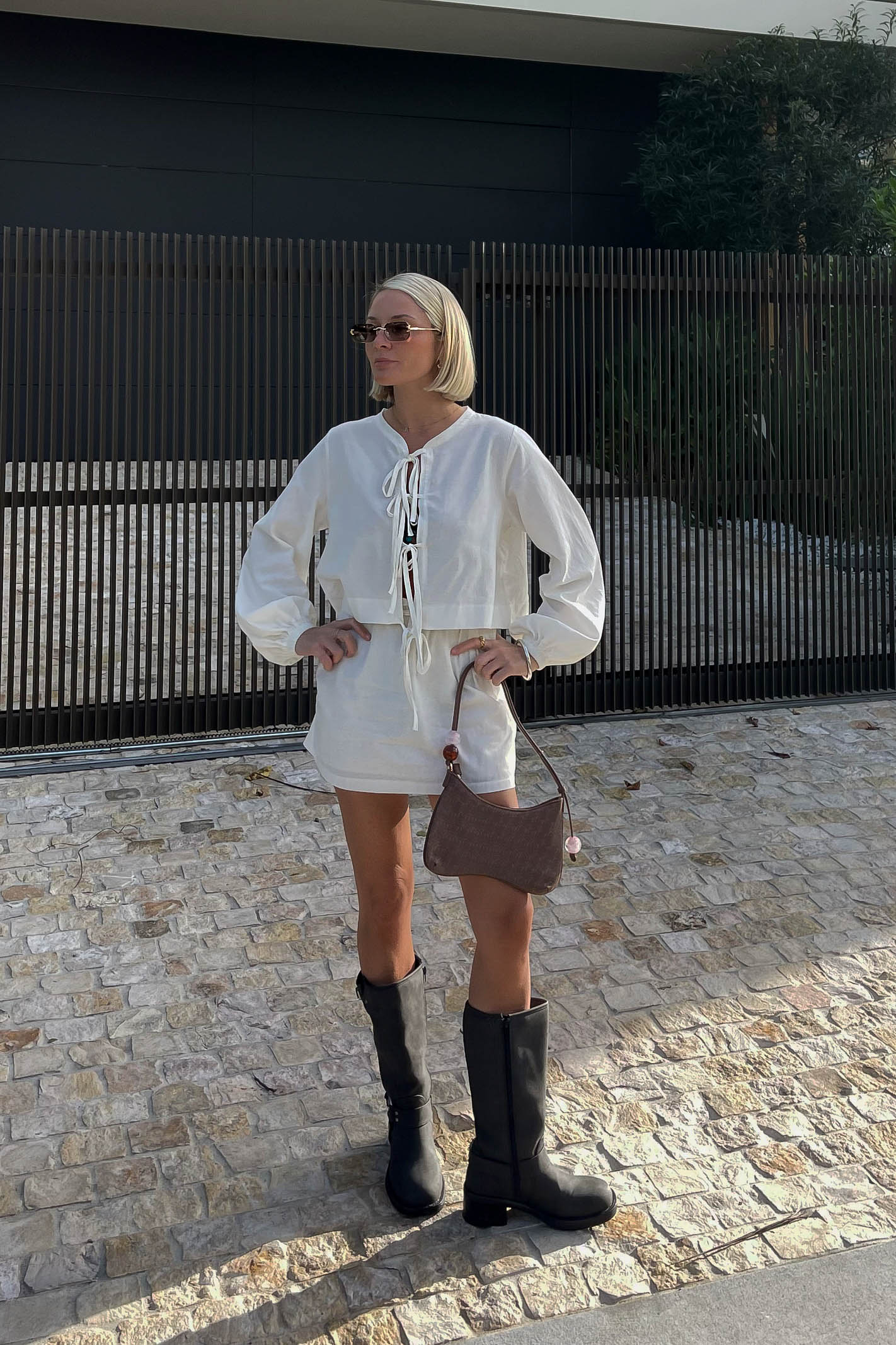 White Cotton Women's Set