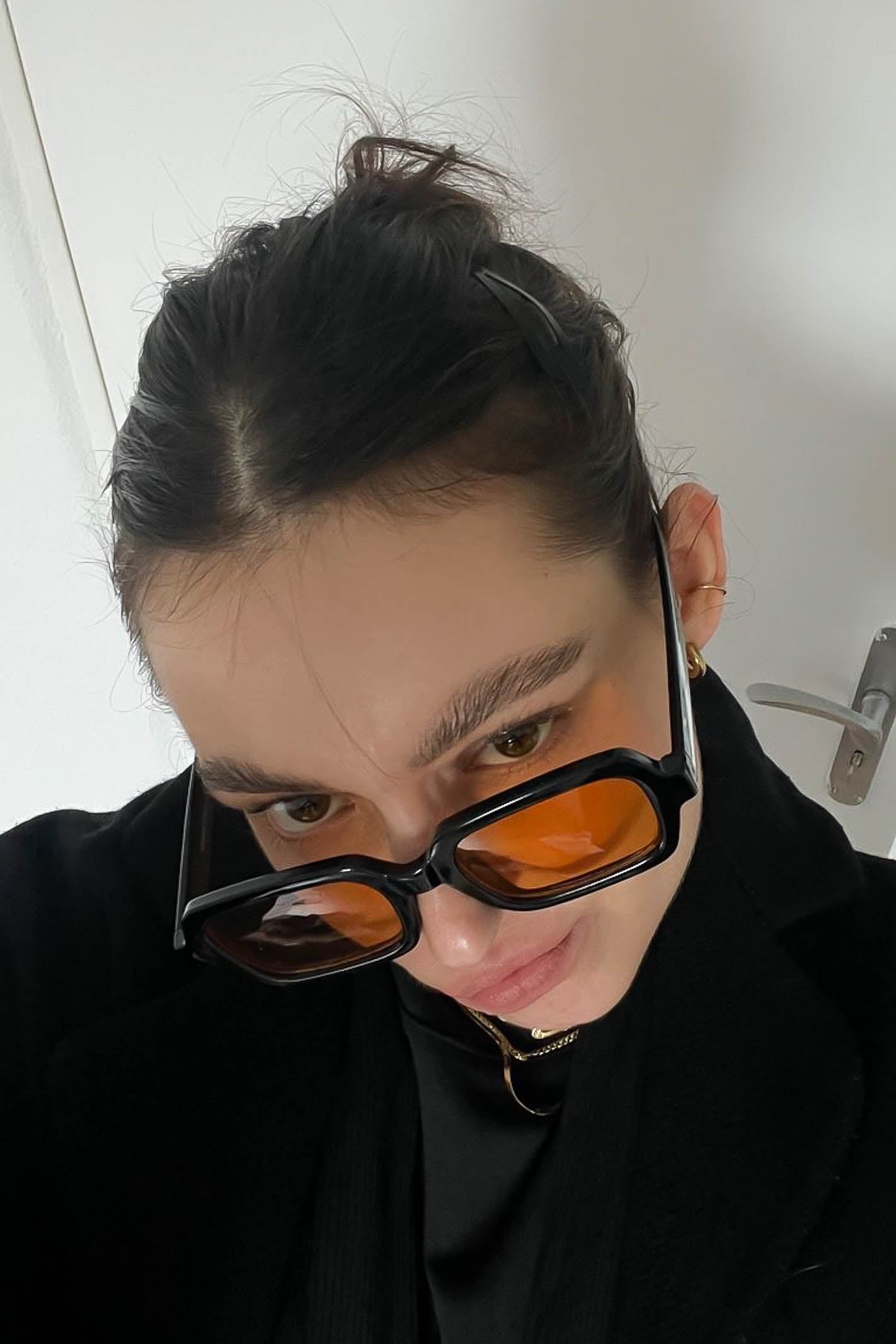 Orange lens sunglasses