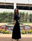 Black Long Sleeve Maxi Dress