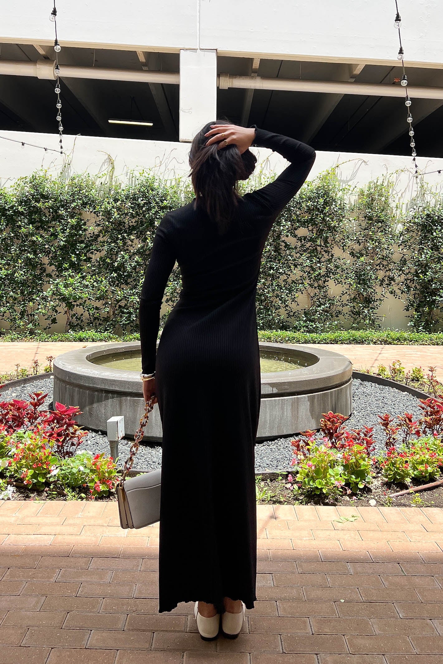 Black Long Sleeve Maxi Dress