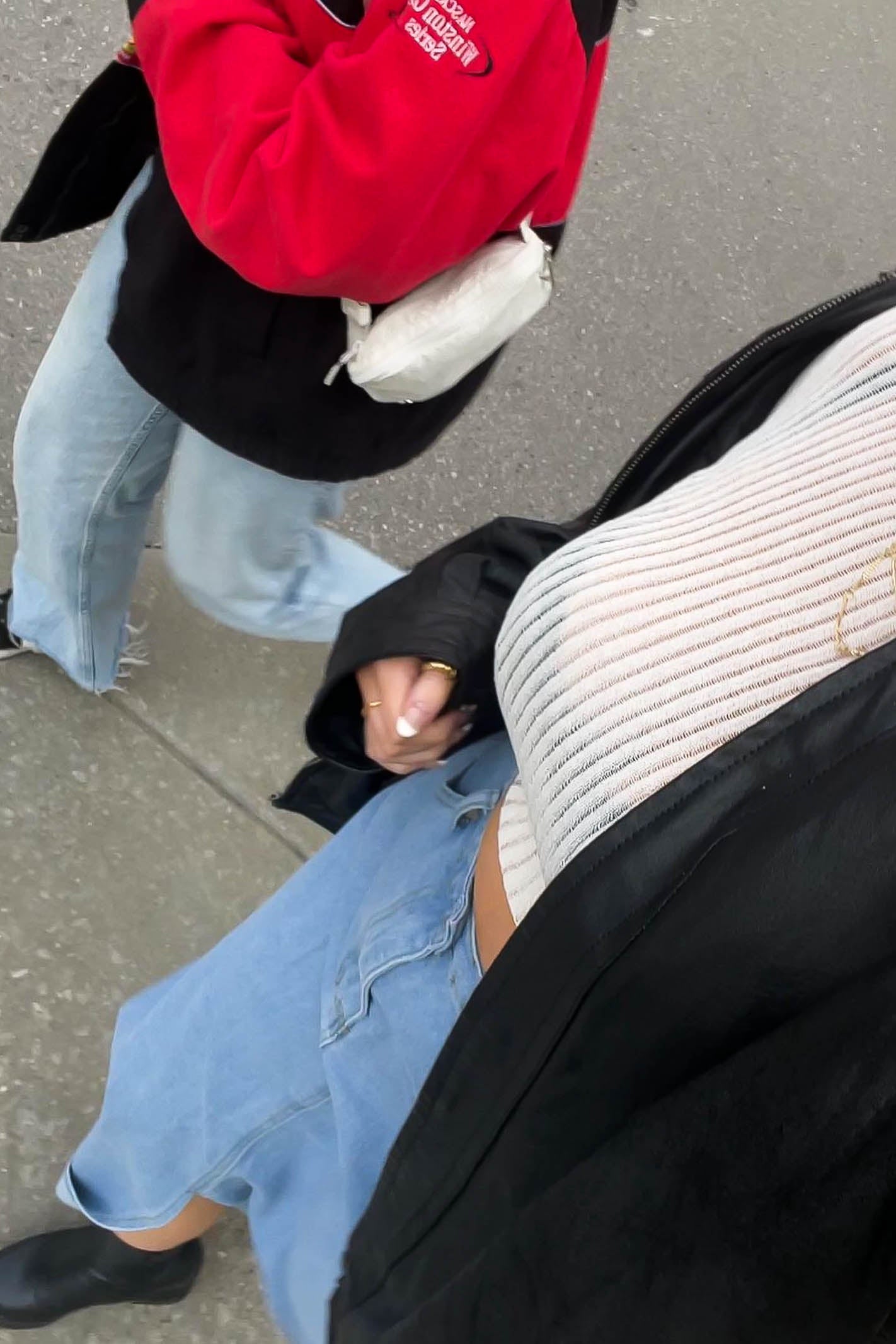 Sheer Ribbed Top White