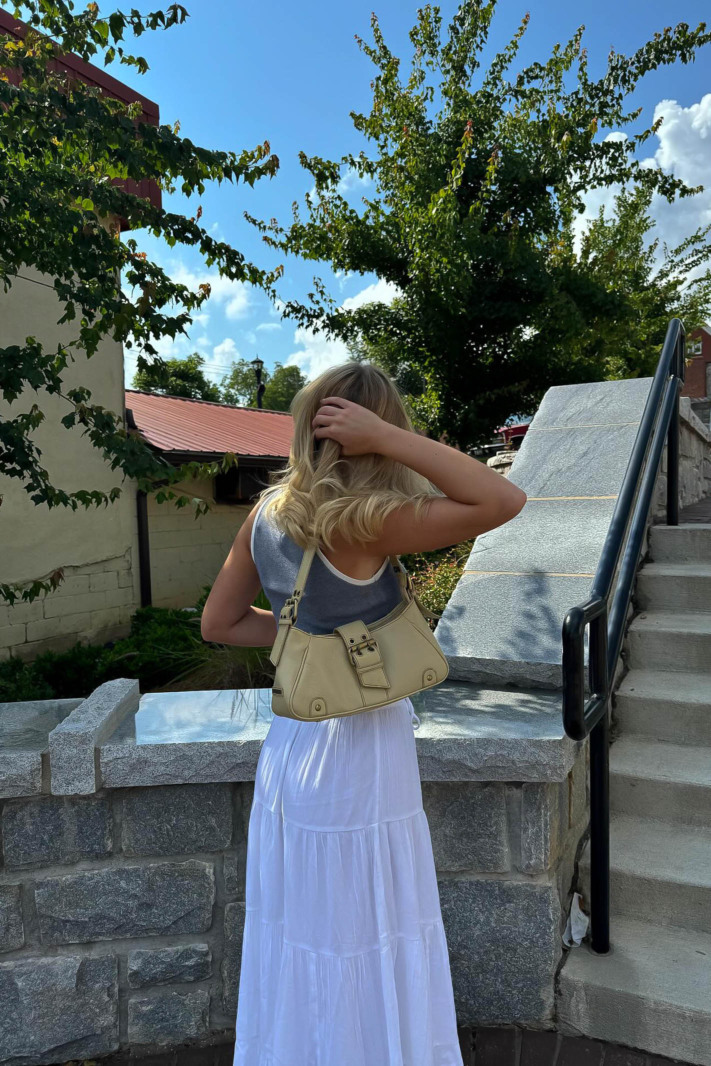 Grey and White Singlet