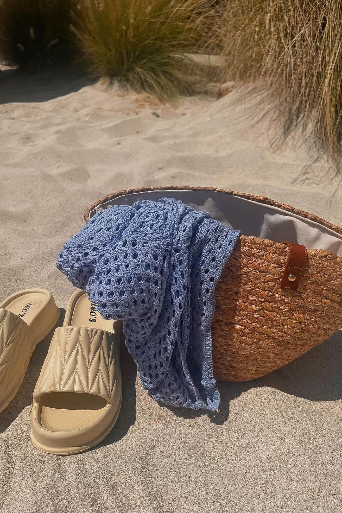 Blue Crochet Cover Up