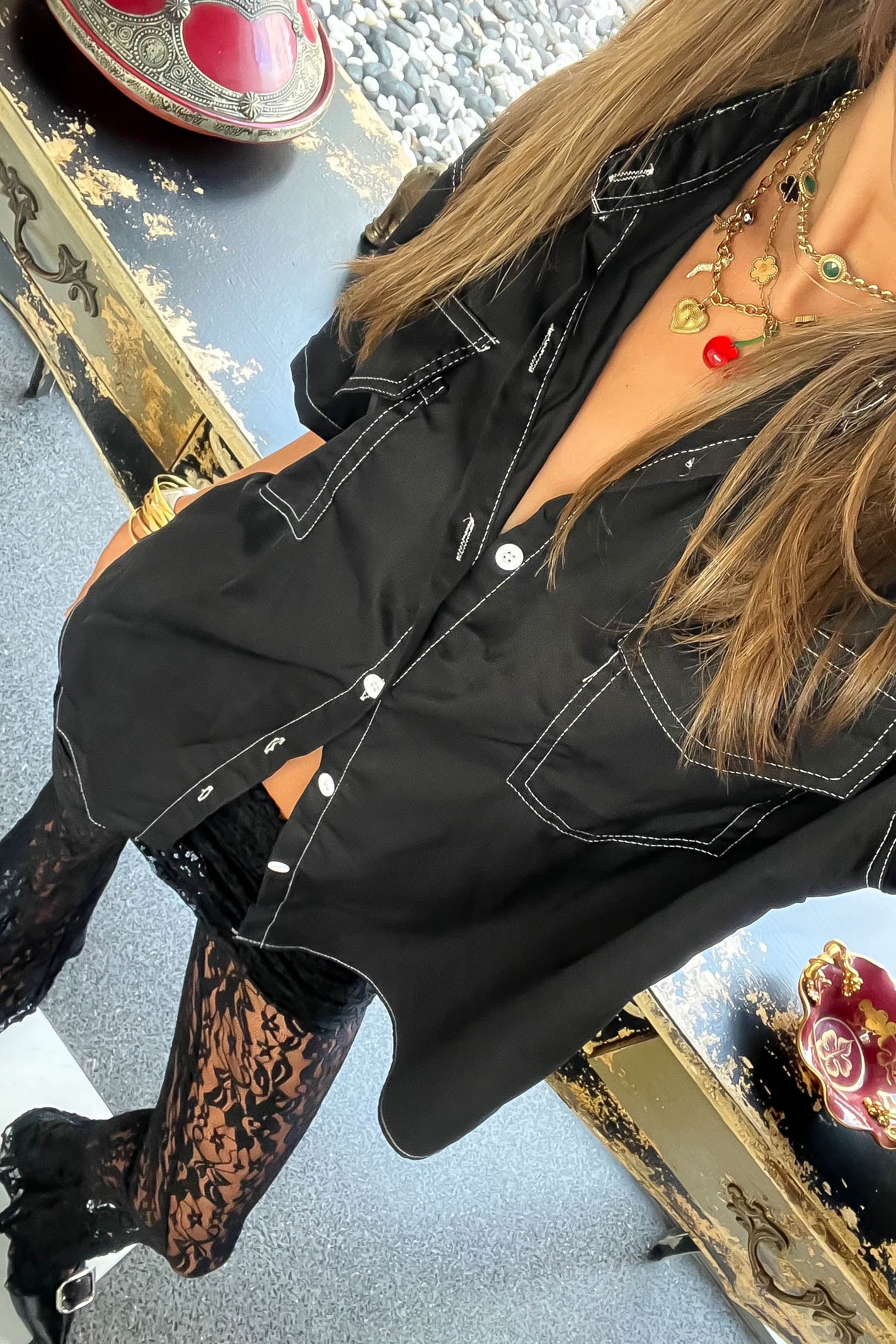 Black Oversized Shirt