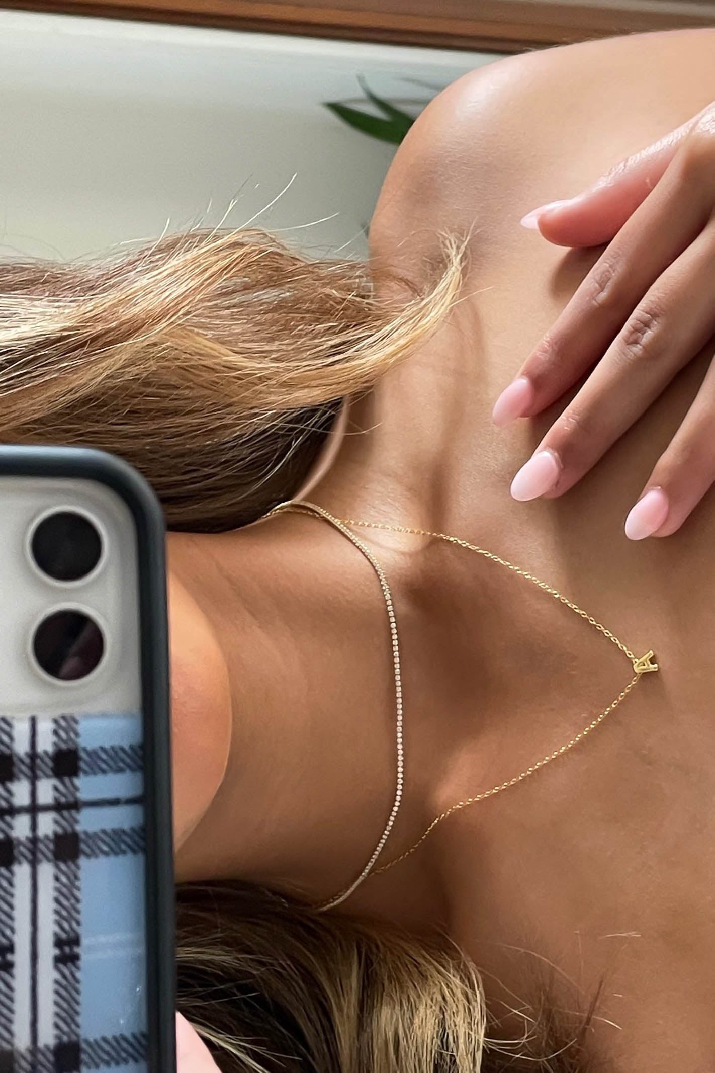 Gold Initial Necklace