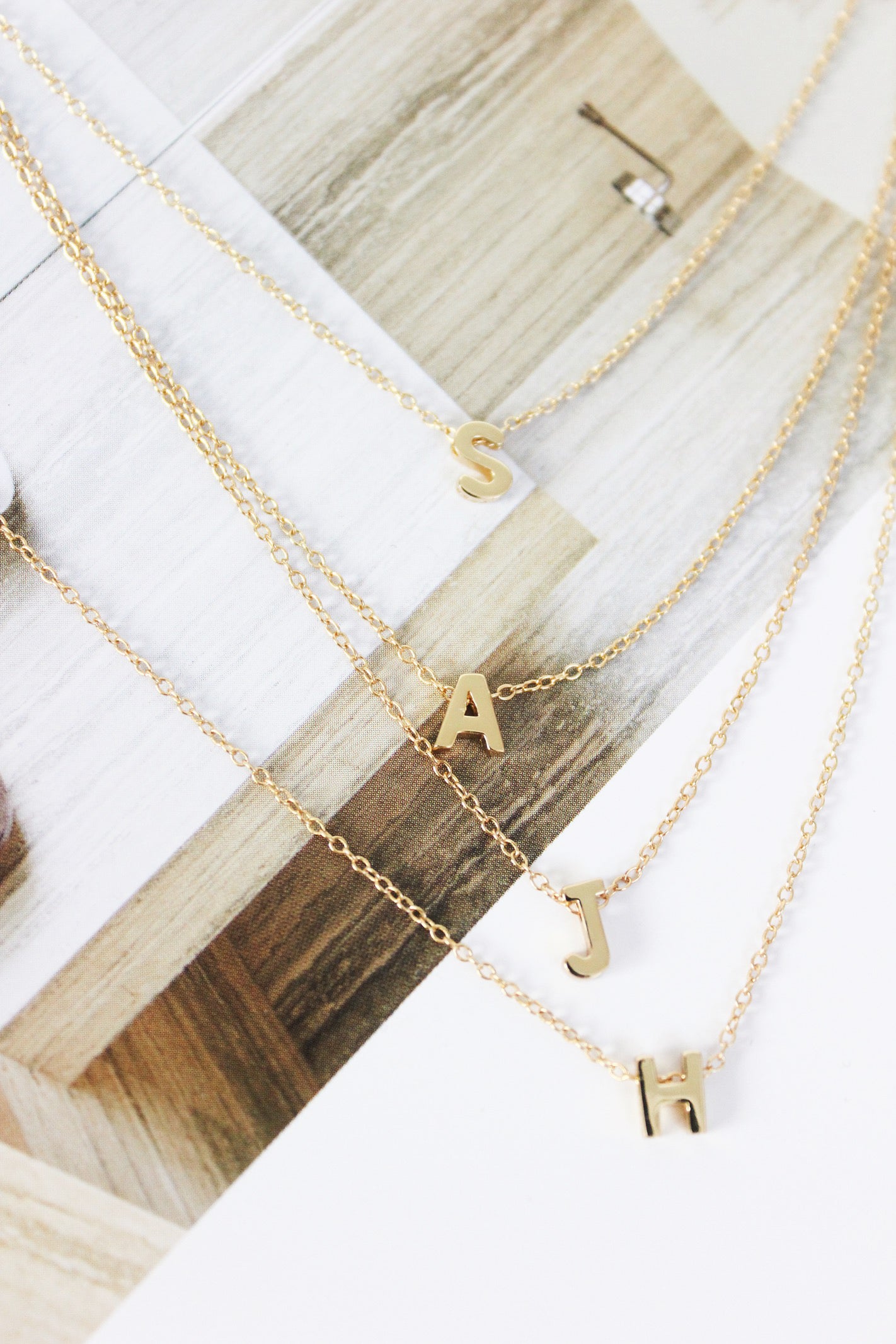 Gold Initial Necklace