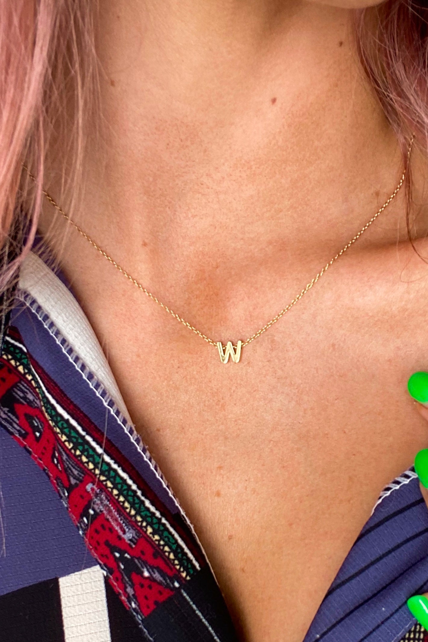 Gold Initial Necklace